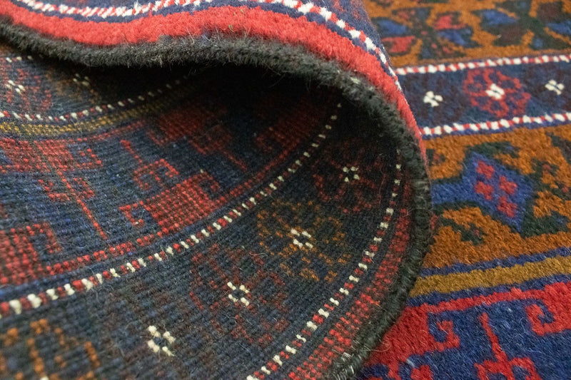 Dywan beludżycki - 140 x 76 cm - niebieski