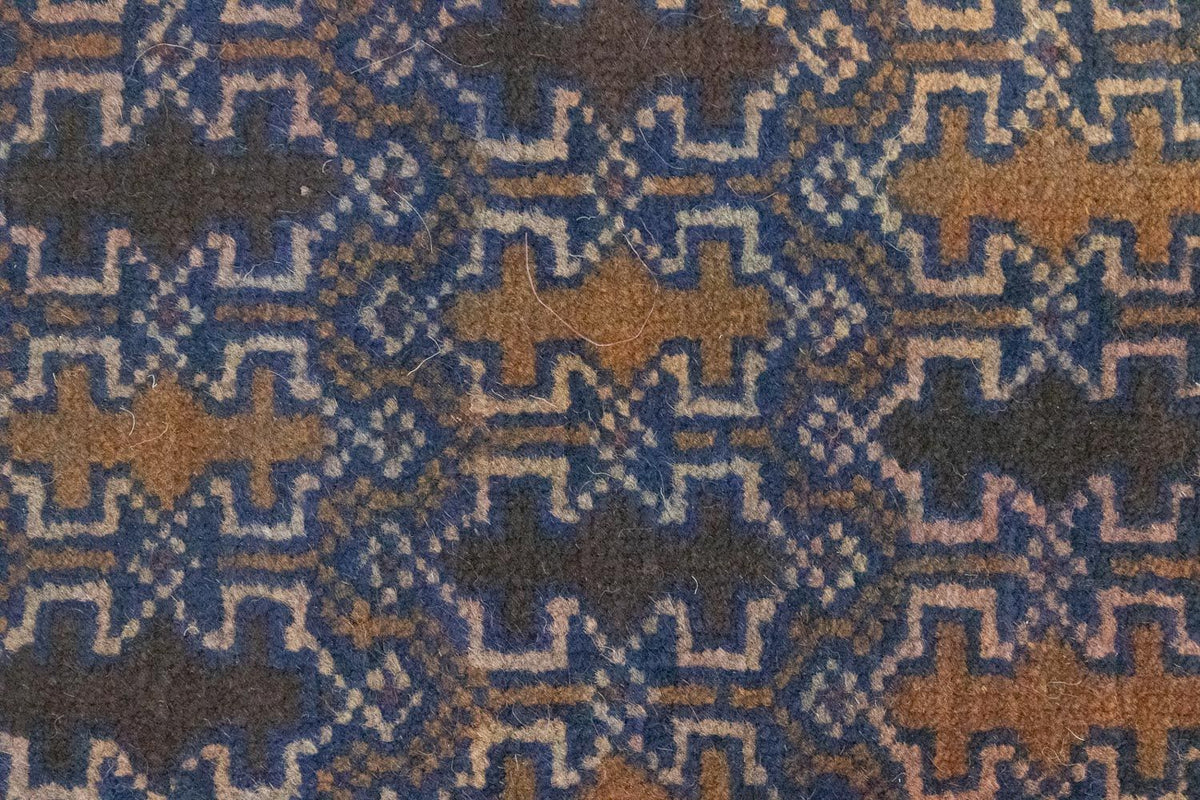 Dywan beludżycki - 138 x 81 cm - niebieski