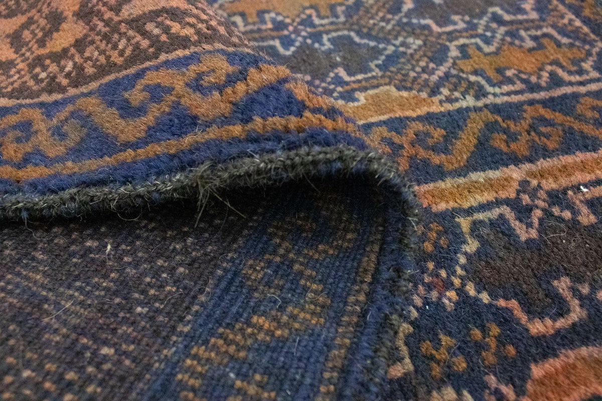 Dywan beludżycki - 138 x 81 cm - niebieski