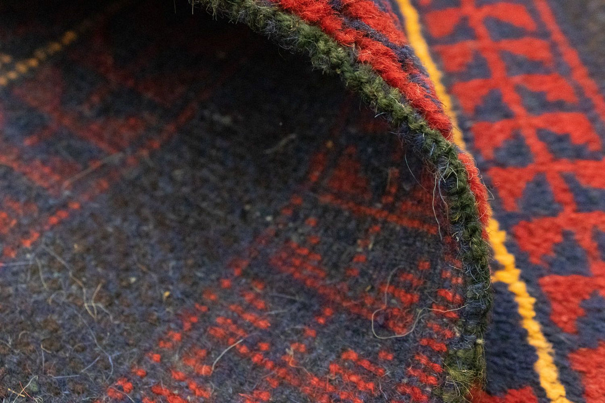 Dywan beludżycki - 131 x 81 cm - niebieski