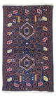Dywan beludżycki - 136 x 76 cm - niebieski