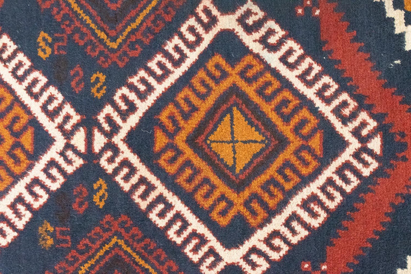 Dywan beludżycki - 130 x 76 cm - niebieski