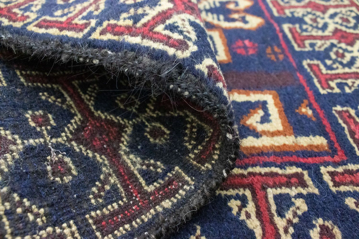 Dywan beludżycki - 130 x 80 cm - niebieski