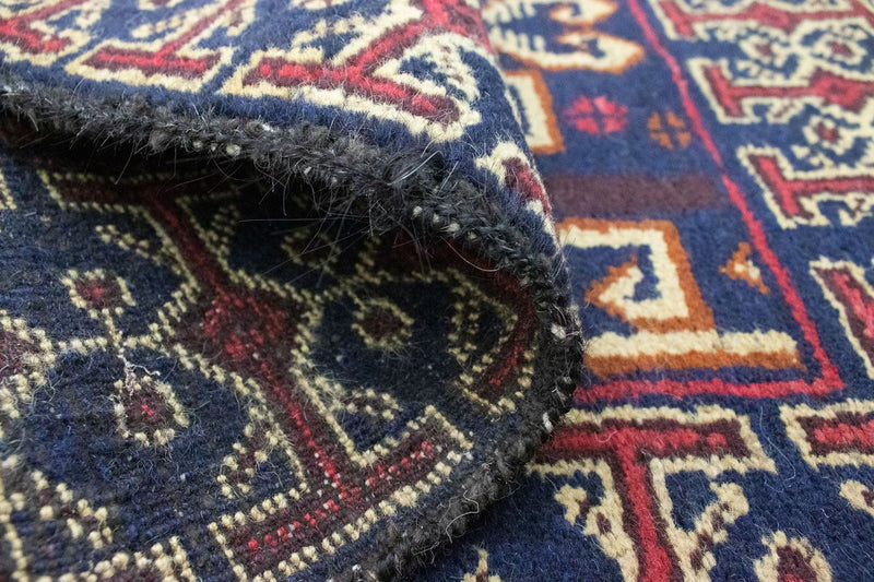 Dywan beludżycki - 130 x 80 cm - niebieski