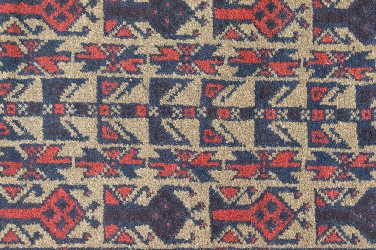 Dywan beludżycki - 121 x 81 cm - czerwony