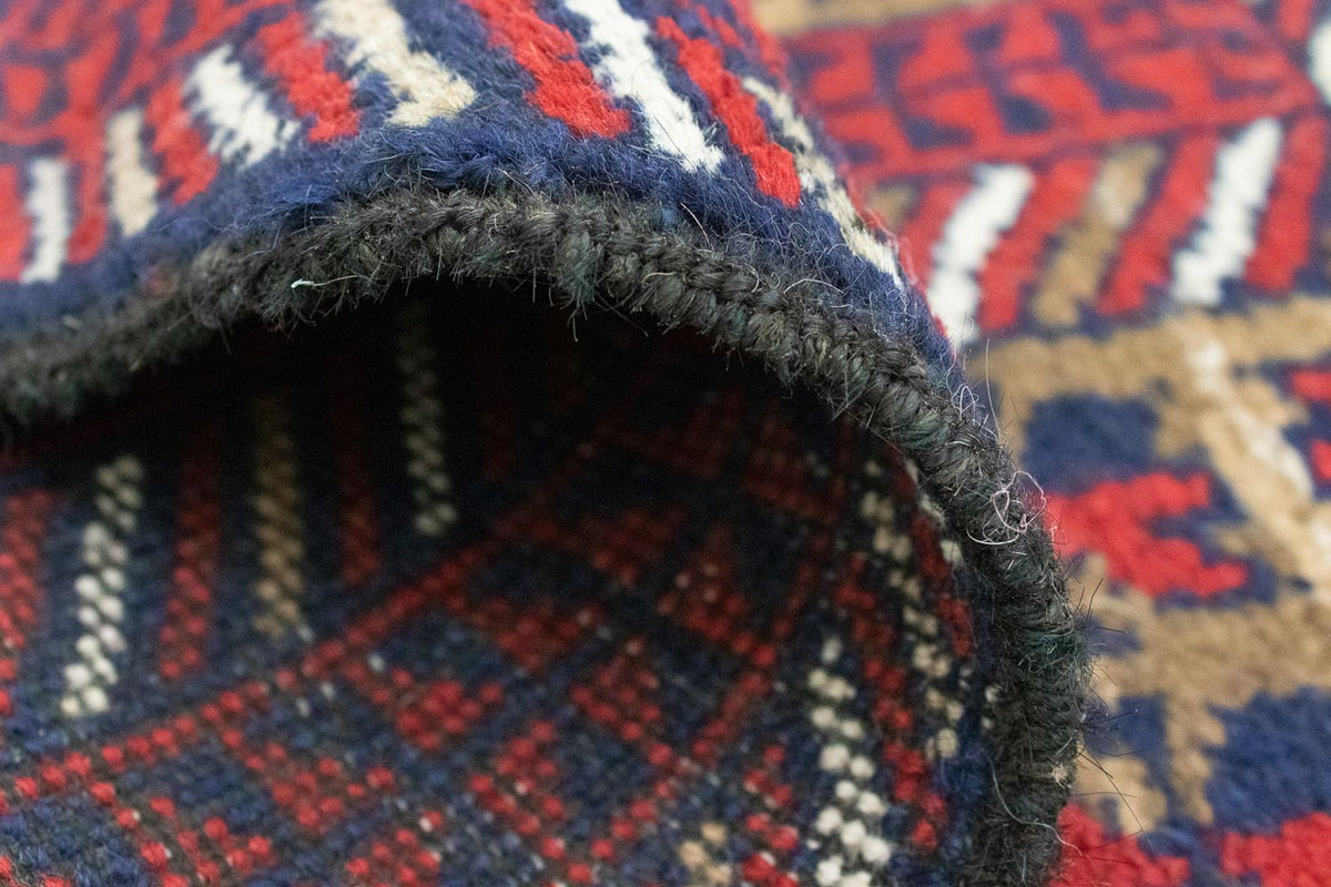 Dywan beludżycki - 117 x 74 cm - czerwony