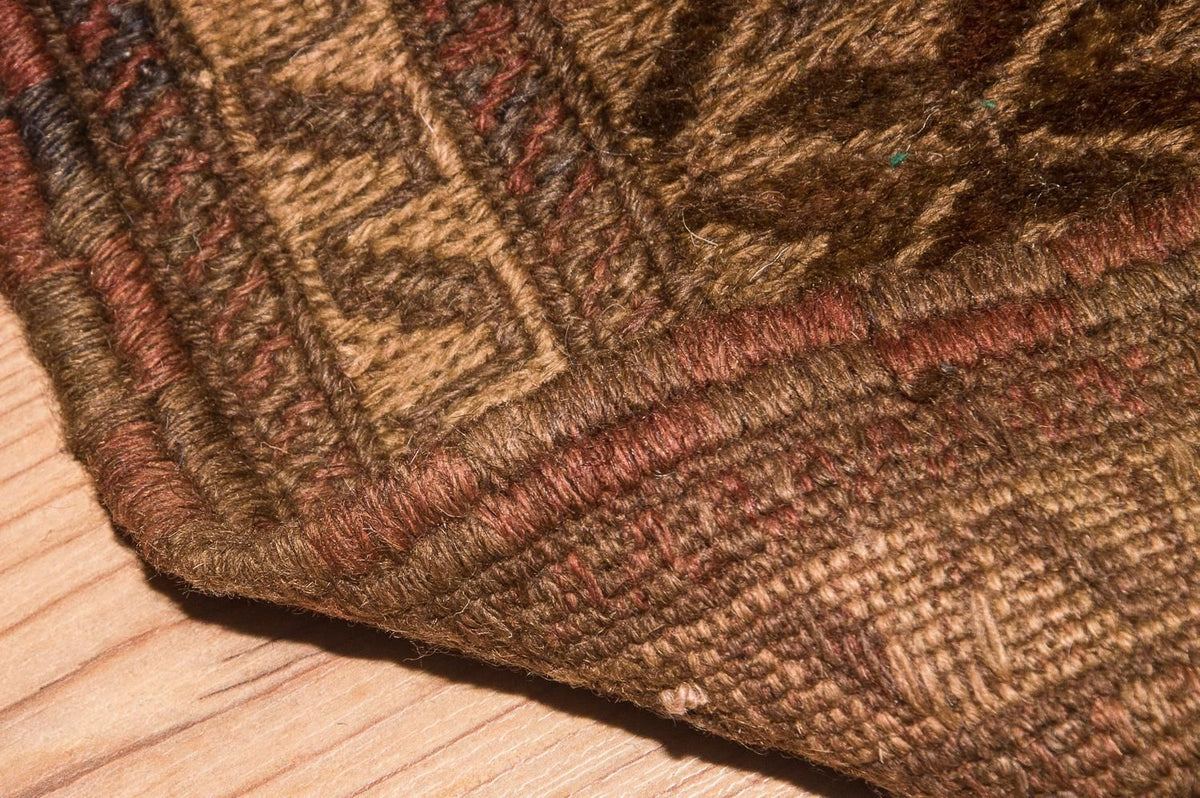 Dywan Kelim - Stary - 276 x 182 cm - brązowy