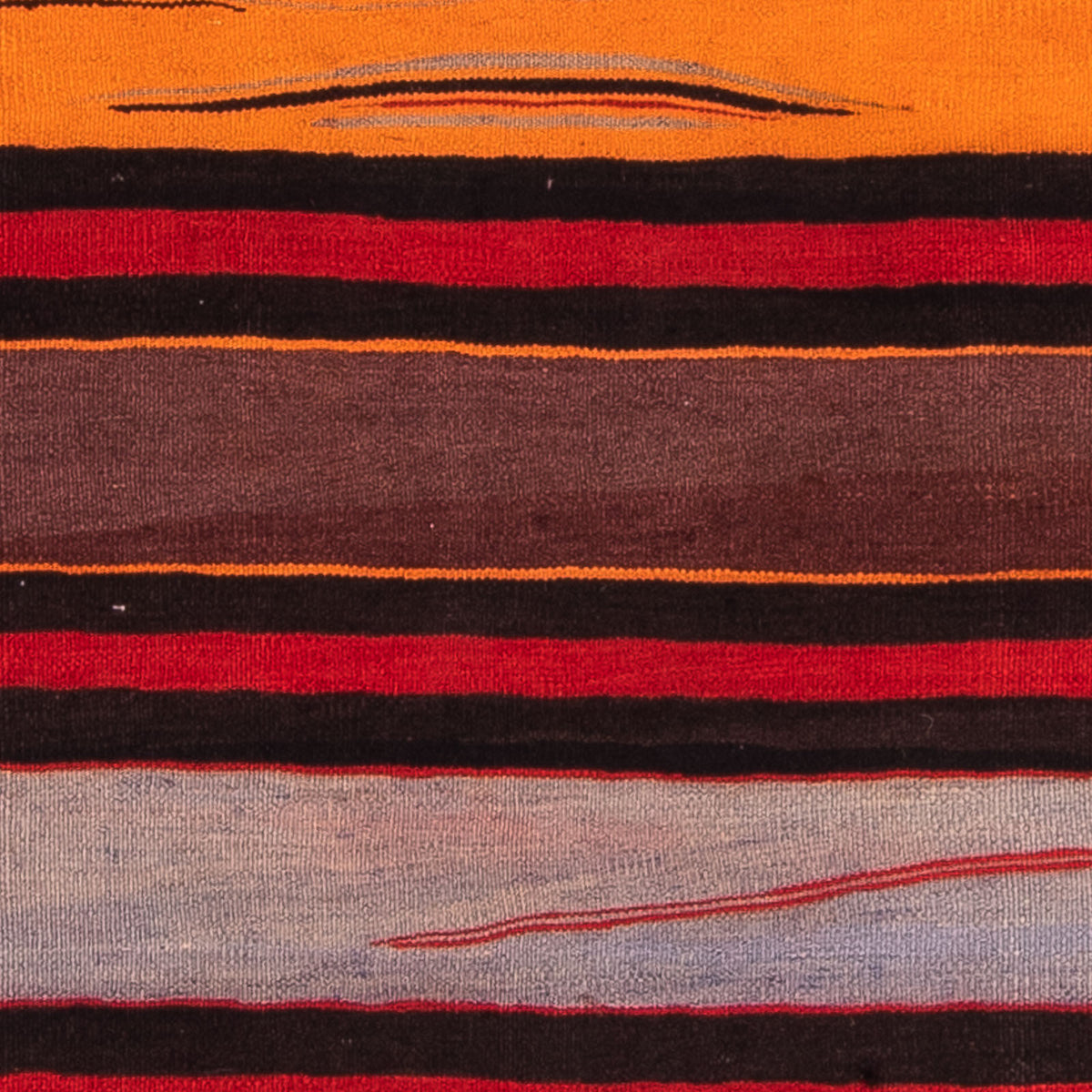 Dywan Kelim - Stary kwadratowy  - 145 x 140 cm - wielokolorowy