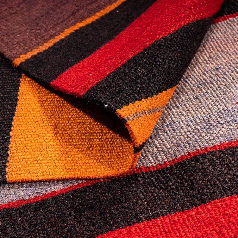 Dywan Kelim - Stary kwadratowy  - 145 x 140 cm - wielokolorowy