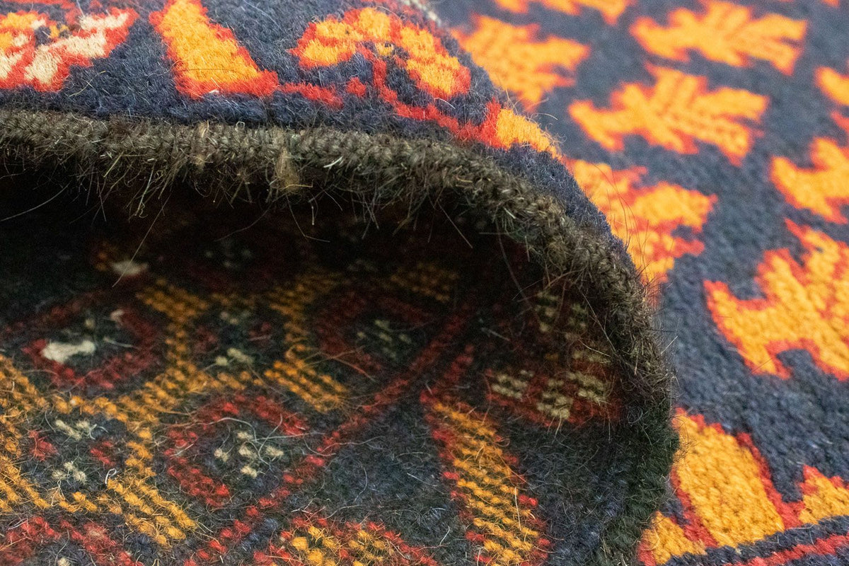 Dywan beludżycki - 133 x 80 cm - niebieski