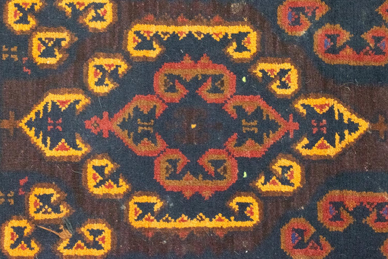 Dywan beludżycki - 134 x 81 cm - brązowy