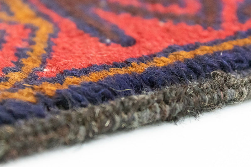 Dywan beludżycki - 128 x 84 cm - czerwony