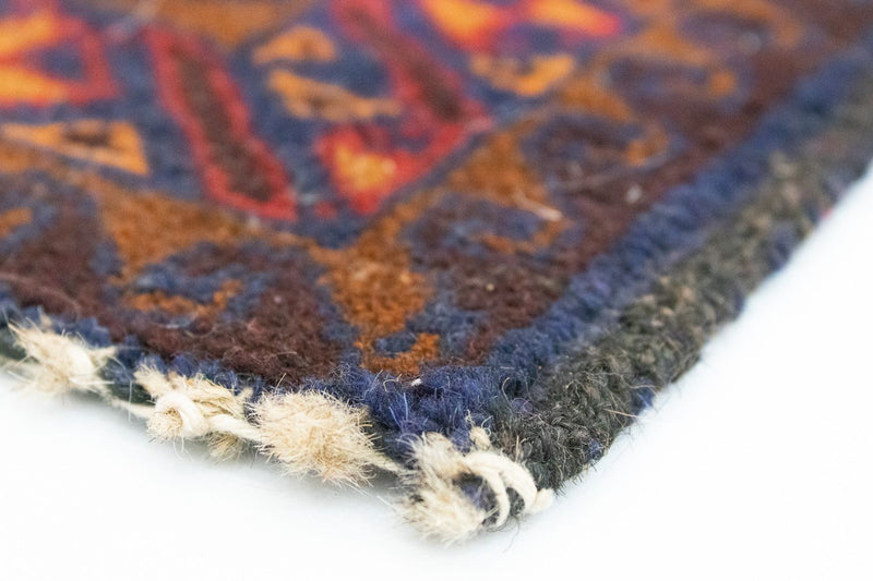 Dywan beludżycki - 137 x 81 cm - niebieski