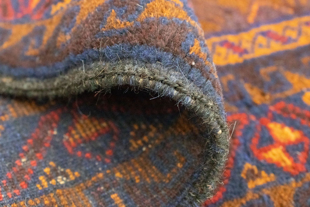 Dywan beludżycki - 137 x 81 cm - niebieski