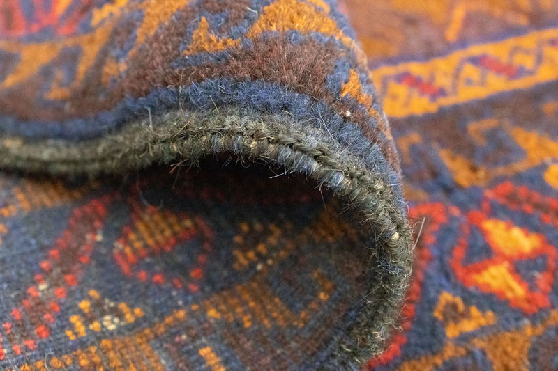 Dywan beludżycki - 137 x 81 cm - niebieski