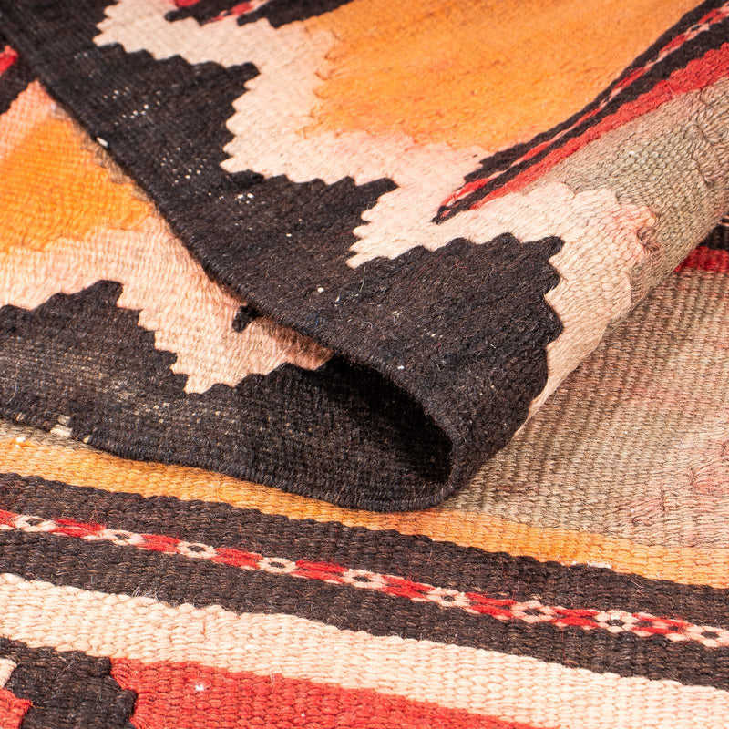 Biegacz Dywan Kelim - Stary - 310 x 150 cm - wielokolorowy