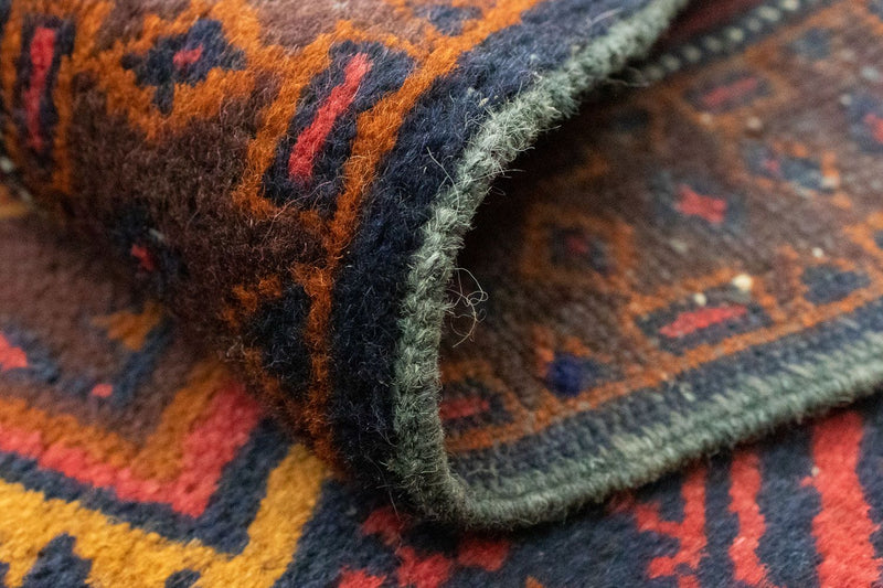 Dywan beludżycki - 133 x 82 cm - niebieski