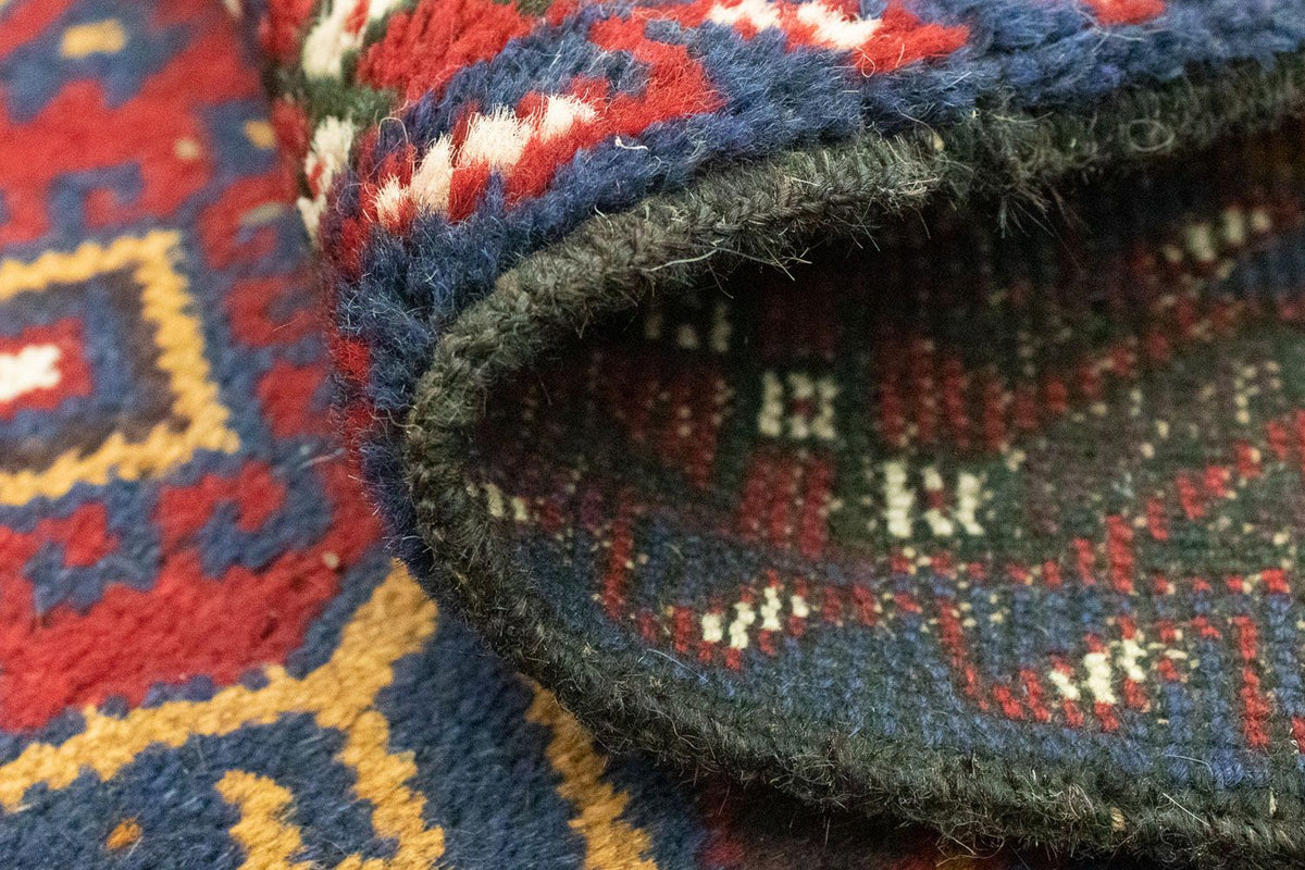 Dywan beludżycki - 136 x 89 cm - niebieski