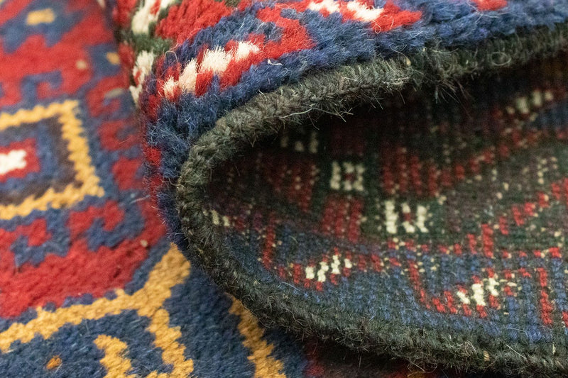 Dywan beludżycki - 136 x 89 cm - niebieski