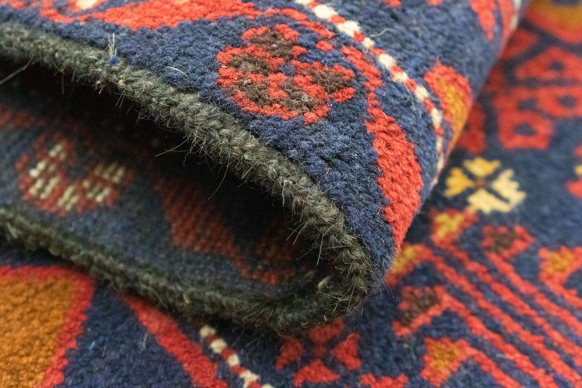 Dywan beludżycki - 135 x 81 cm - niebieski