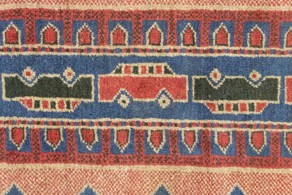 Dywan beludżycki - 160 x 84 cm - niebieski