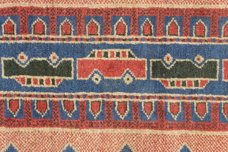 Dywan beludżycki - 160 x 84 cm - niebieski