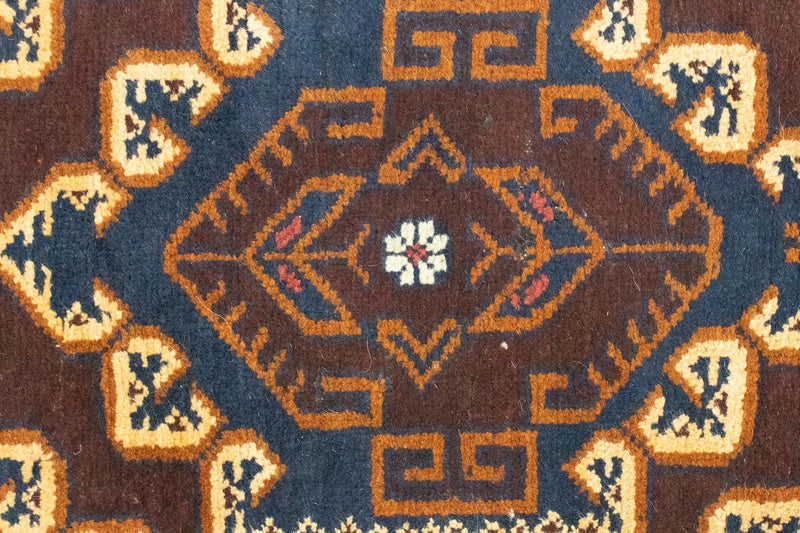 Dywan beludżycki - 132 x 85 cm - brązowy