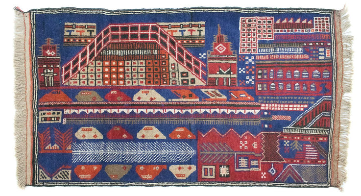 Dywan beludżycki - 150 x 91 cm - wielokolorowy