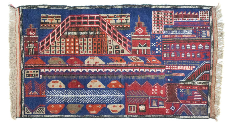 Dywan beludżycki - 150 x 91 cm - wielokolorowy