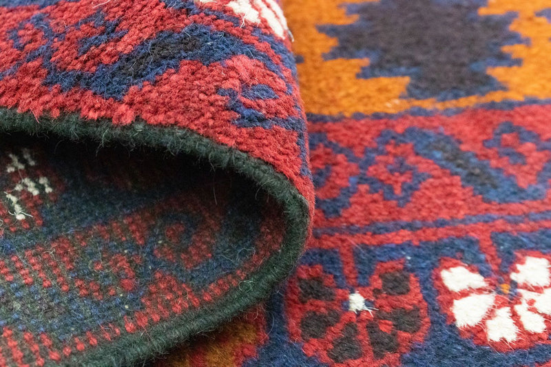 Dywan beludżycki - 126 x 77 cm - pomarańczowy