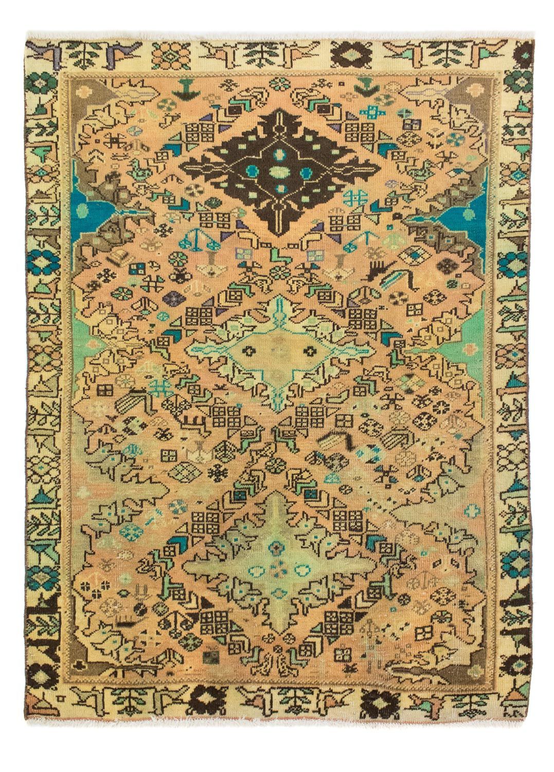 Perski dywan - Nomadyczny - 160 x 115 cm - jasnobrązowy