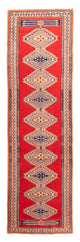 Biegacz Dywan pakistański - 285 x 79 cm - czerwony