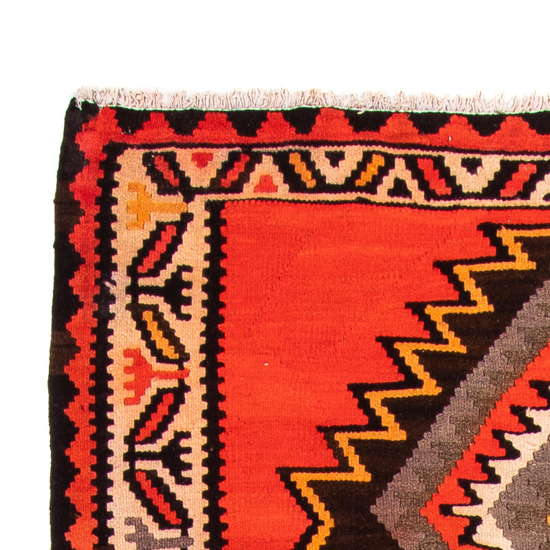 Biegacz Dywan Kelim - Stary - 275 x 140 cm - wielokolorowy