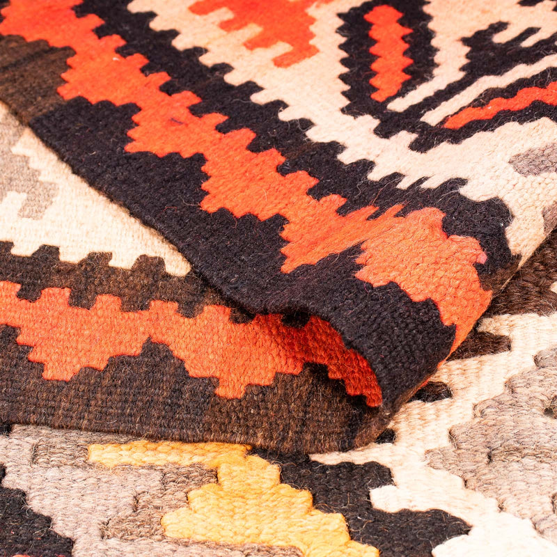 Biegacz Dywan Kelim - Stary - 275 x 140 cm - wielokolorowy