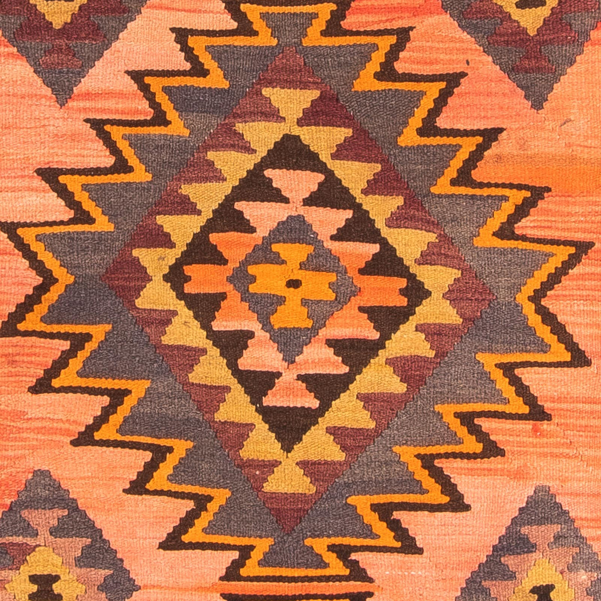 Biegacz Dywan Kelim - Stary - 265 x 140 cm - wielokolorowy