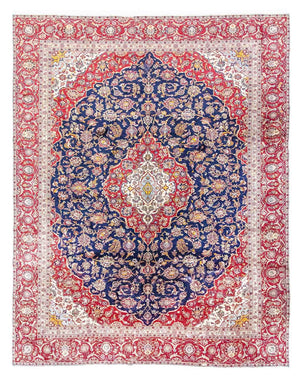 Dywan perski - Keshan - 367 x 285 cm - ciemnoniebieski