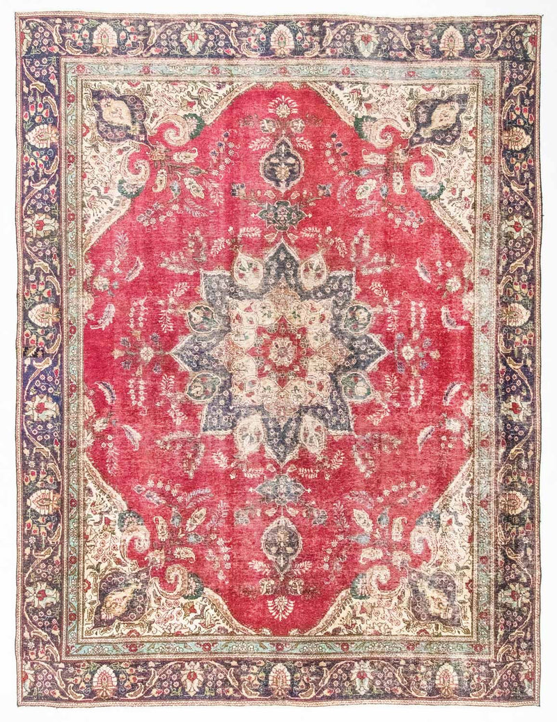 Dywan perski - Tabriz - 370 x 266 cm - czerwony