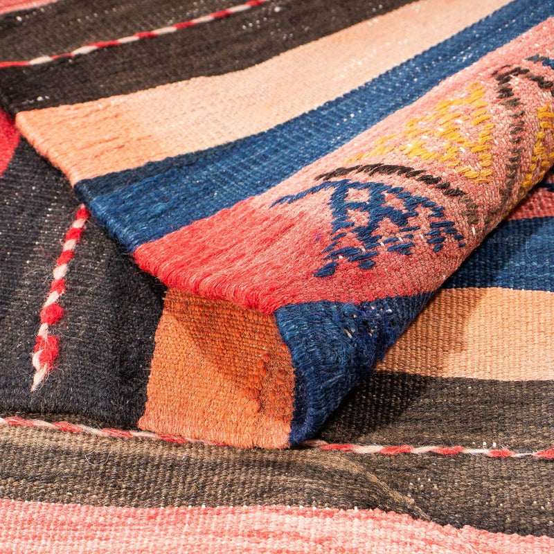 Dywan Kelim - Stary - 220 x 155 cm - wielokolorowy