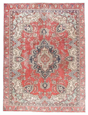Dywan perski - Tabriz - 345 x 266 cm - czerwony