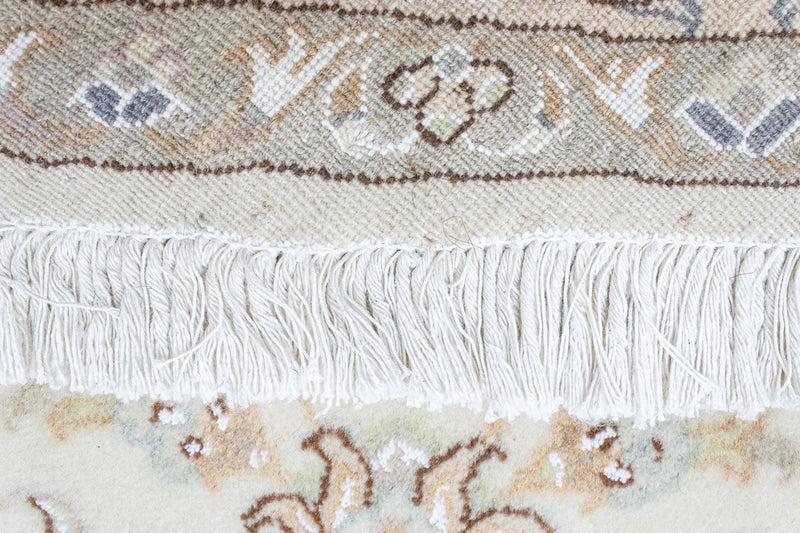 Dywan perski - Nain - Królewski okrągły  - 150 x 150 cm - beżowy