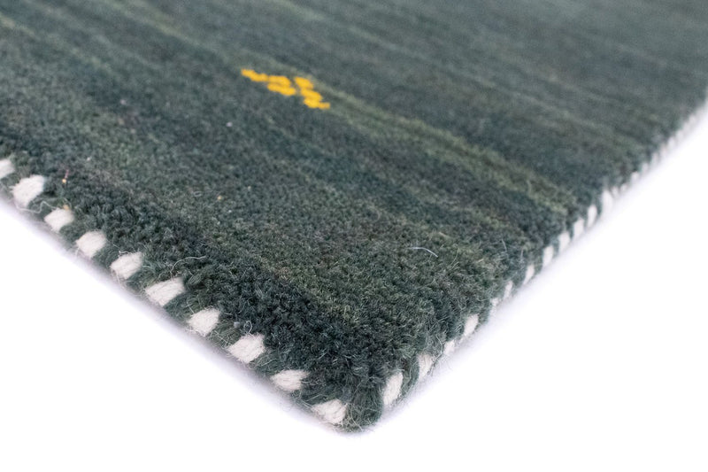 Biegacz Dywan Gabbeh - Miękki - 184 x 62 cm - zielona