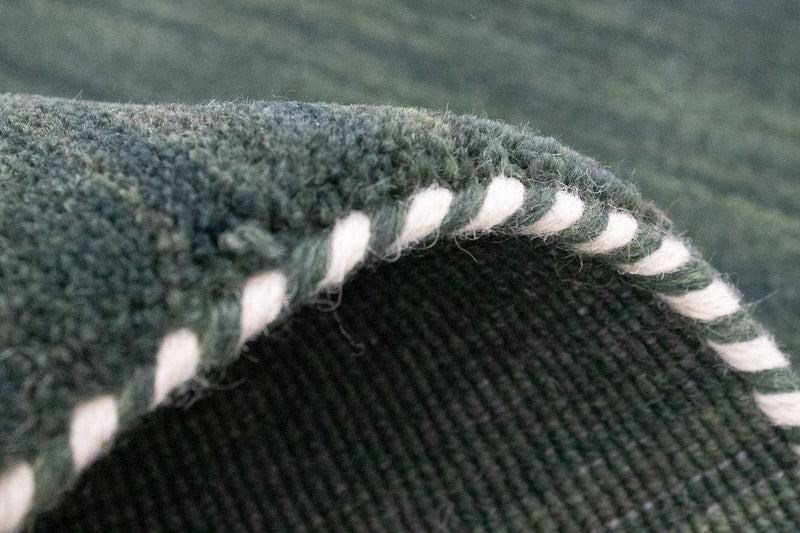 Biegacz Dywan Gabbeh - Miękki - 184 x 62 cm - zielona