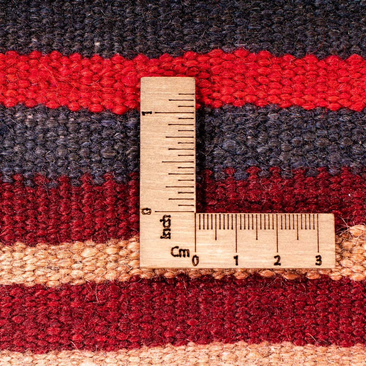 Dywan Kelim - Stary - 200 x 110 cm - wielokolorowy