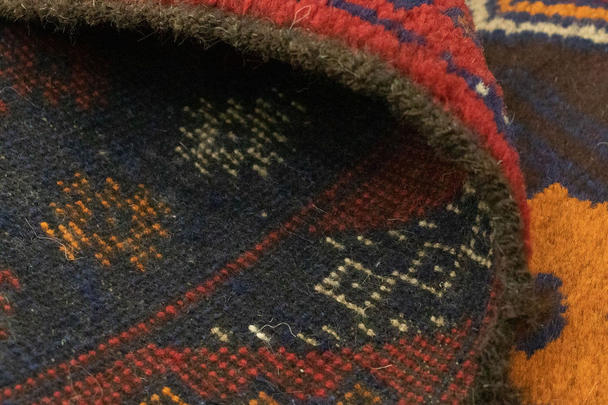 Dywan beludżycki - 145 x 83 cm - niebieski