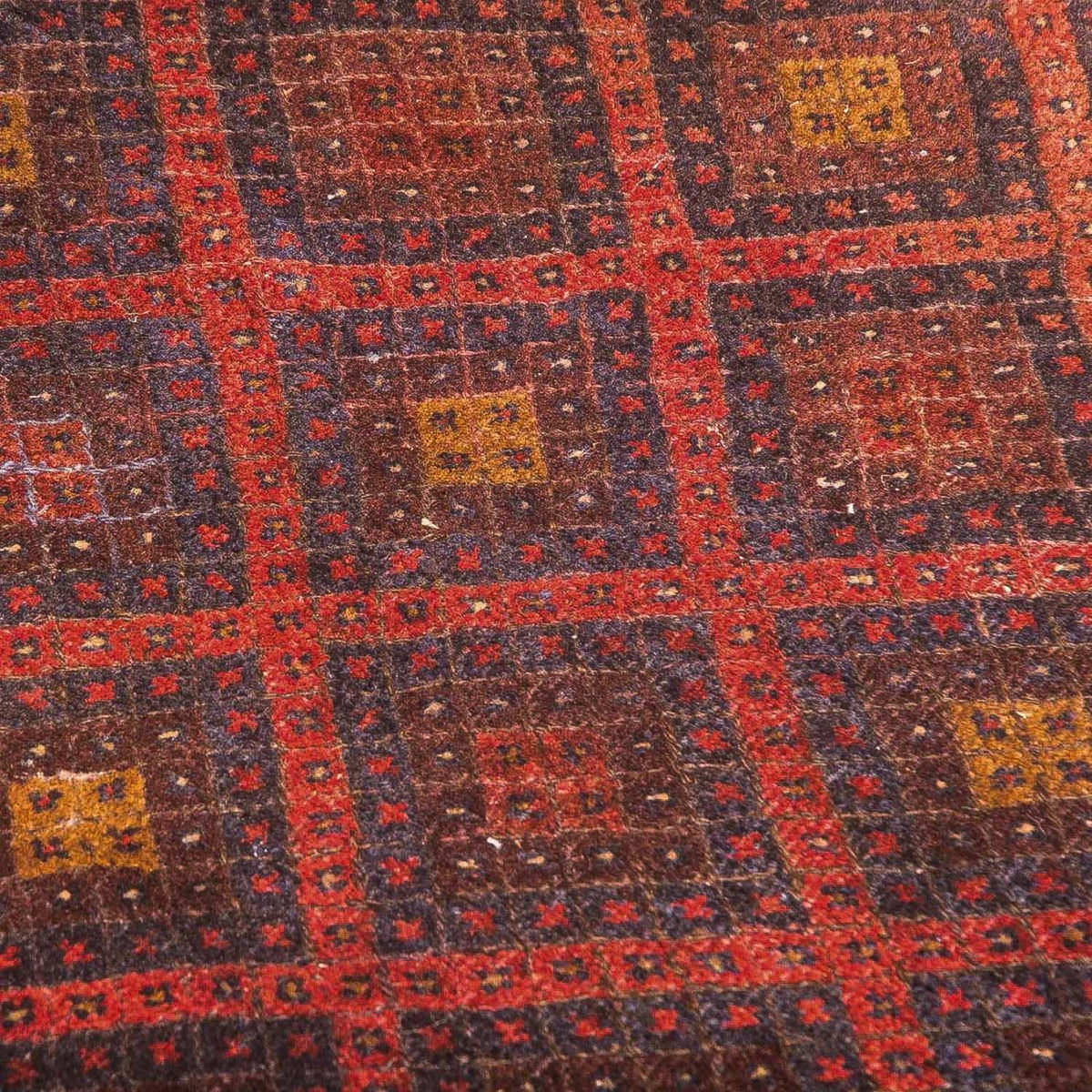 Dywan Kelim - Orientalny - 139 x 118 cm - brązowy