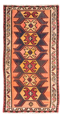 Biegacz Dywan Kelim - Stary - 265 x 140 cm - wielokolorowy