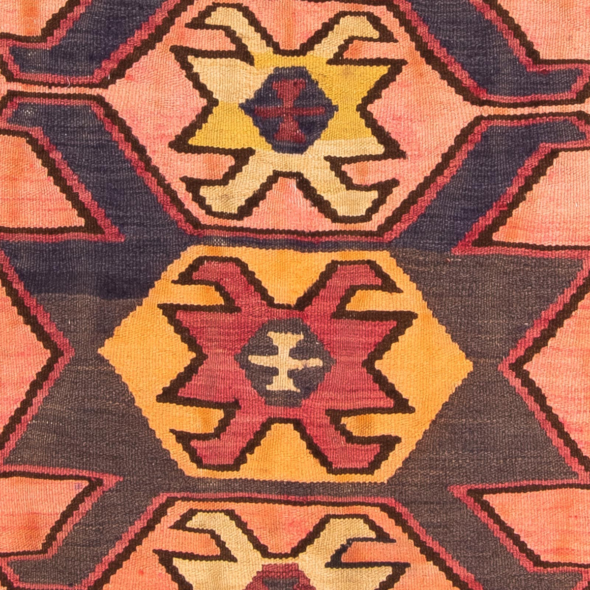 Biegacz Dywan Kelim - Stary - 265 x 140 cm - wielokolorowy