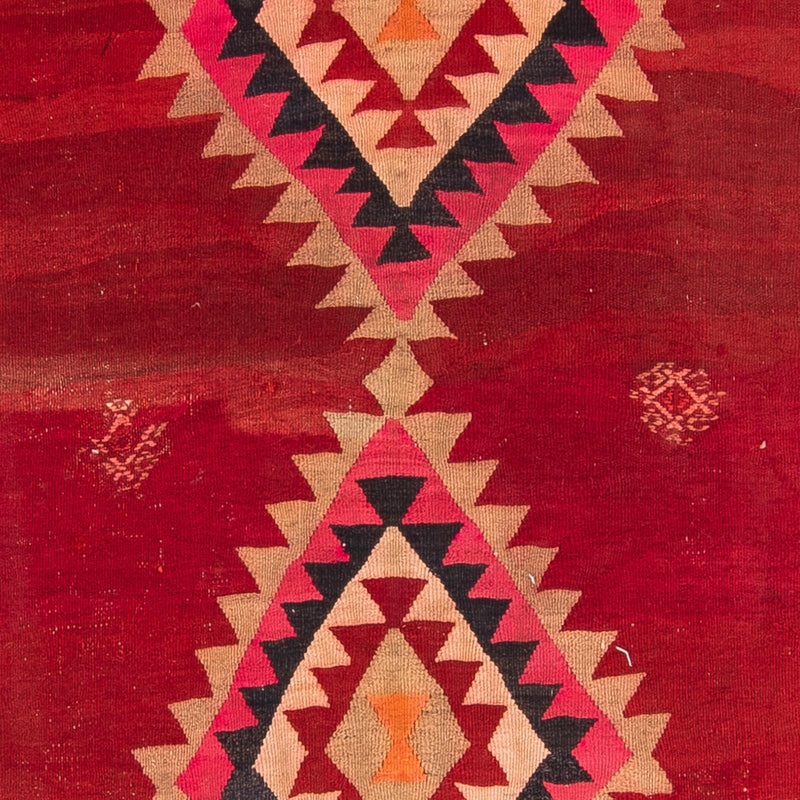 Biegacz Dywan Kelim - Stary - 360 x 160 cm - wielokolorowy