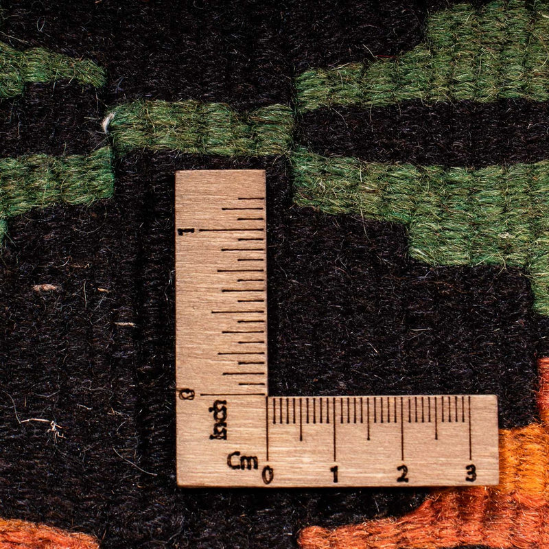 Biegacz Dywan Kelim - Stary - 330 x 137 cm - wielokolorowy