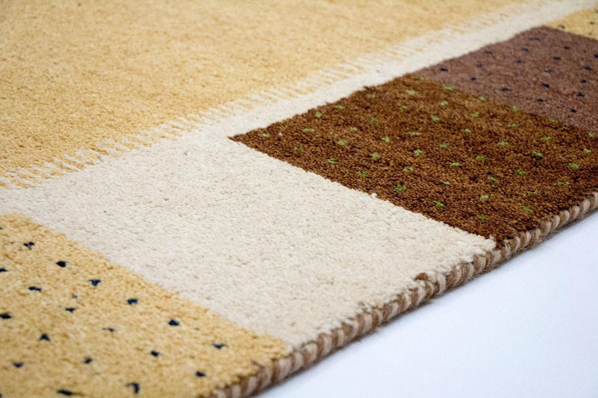 Dywan Gabbeh - Indus - 239 x 174 cm - złoto